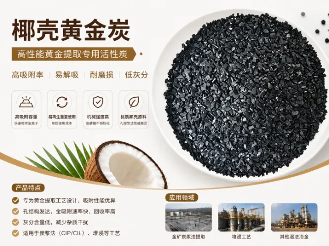 Huajing Apricot-Shell Gold-Recovery Carbon: Giúp các mỏ giảm chi phí và tăng sản lượng vàng